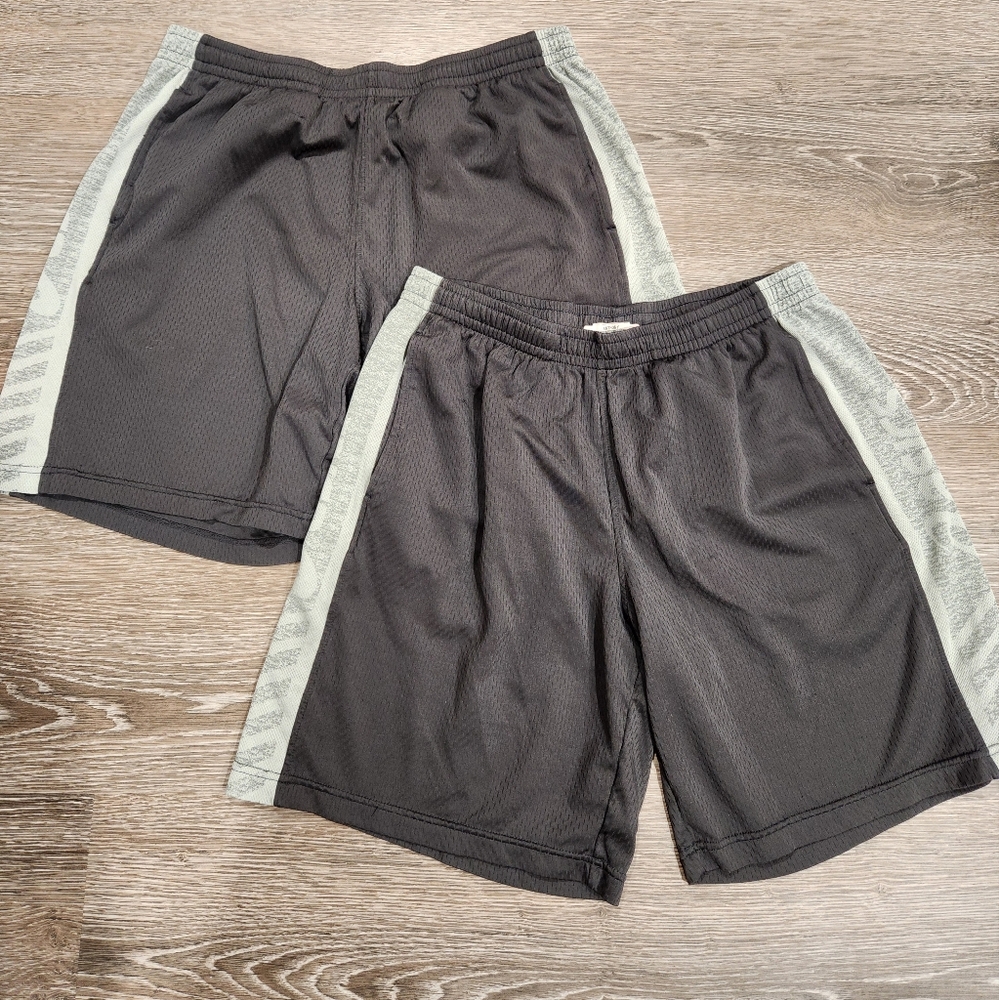 Aasics Gray Athletic Shorts Pair